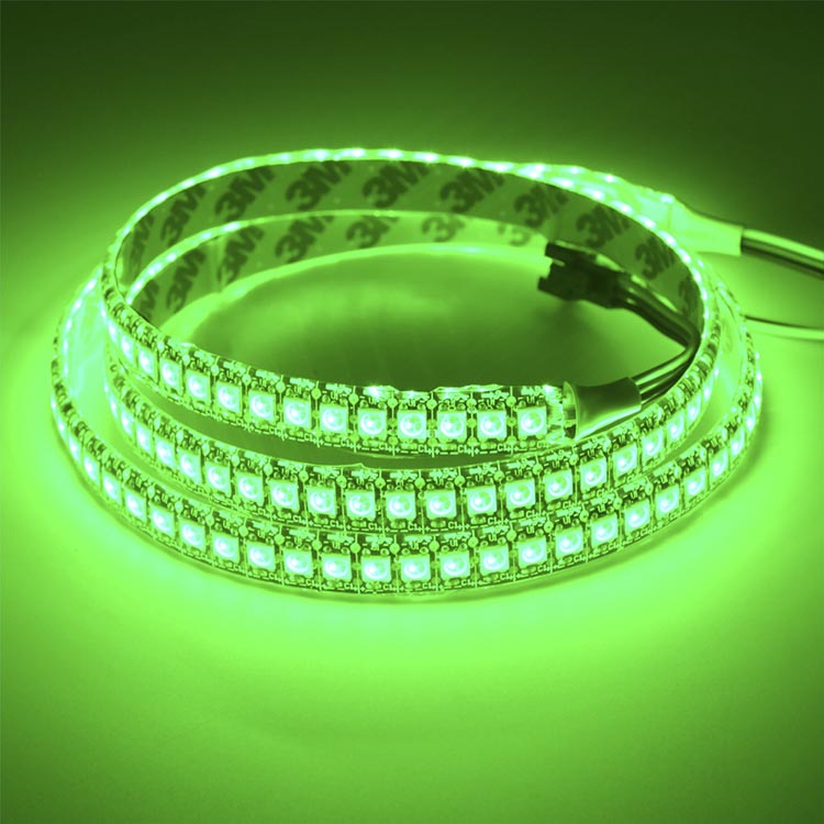 WS2811 DC5/12V Programmable LED Strip Lights, Addressable Digital Full Color Chasing Flexible LED Strips, Indoor Use, 288LEDs 6.56ft Per Reel By Sale WS2811 DC5/12V Programmable LED Strip Lights, Addressable Digital Full Color Chasing Flexible LED Strips, Indoor Use, 288LEDs 6.56ft Per Reel By Sale